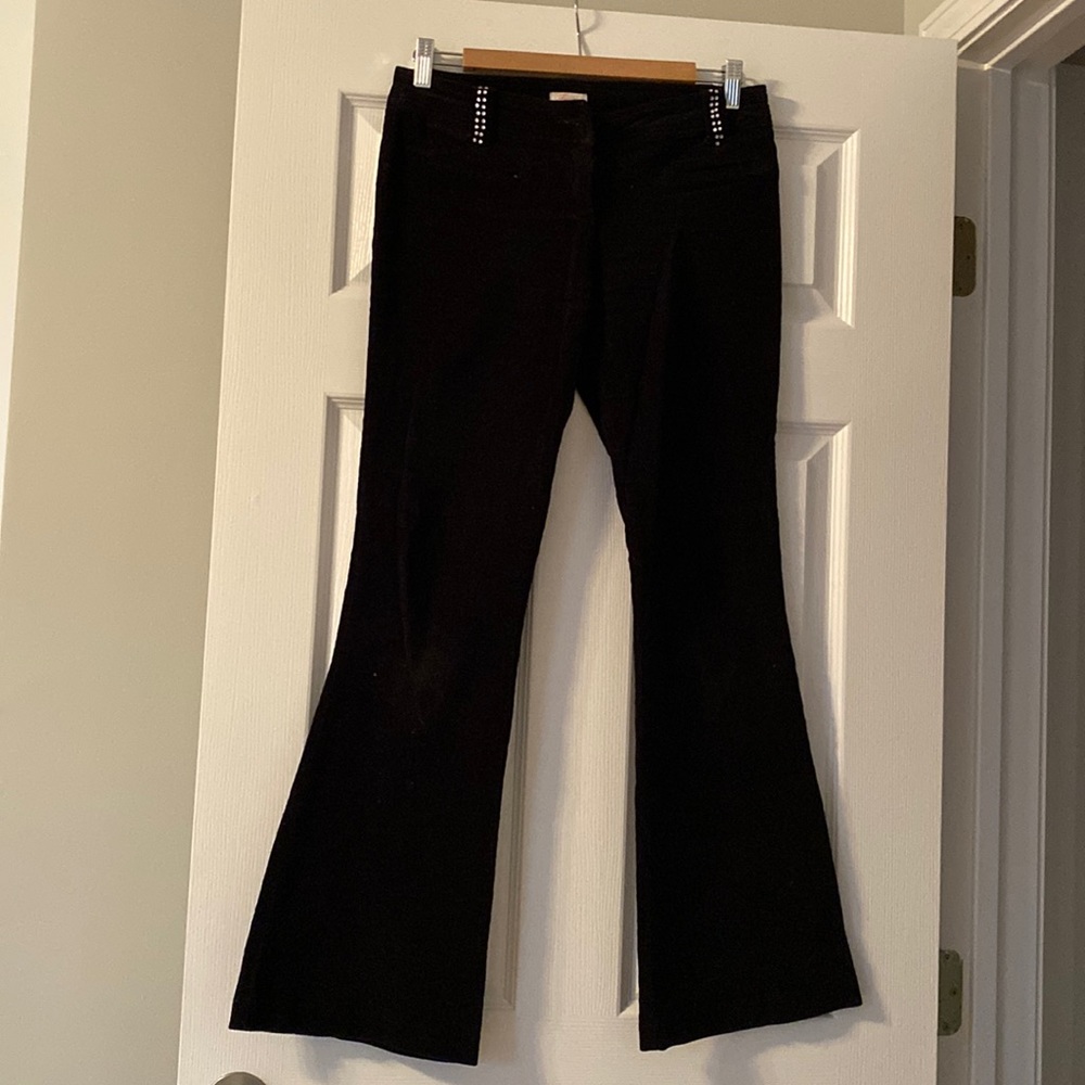 Black velvet jeans size 3/4
